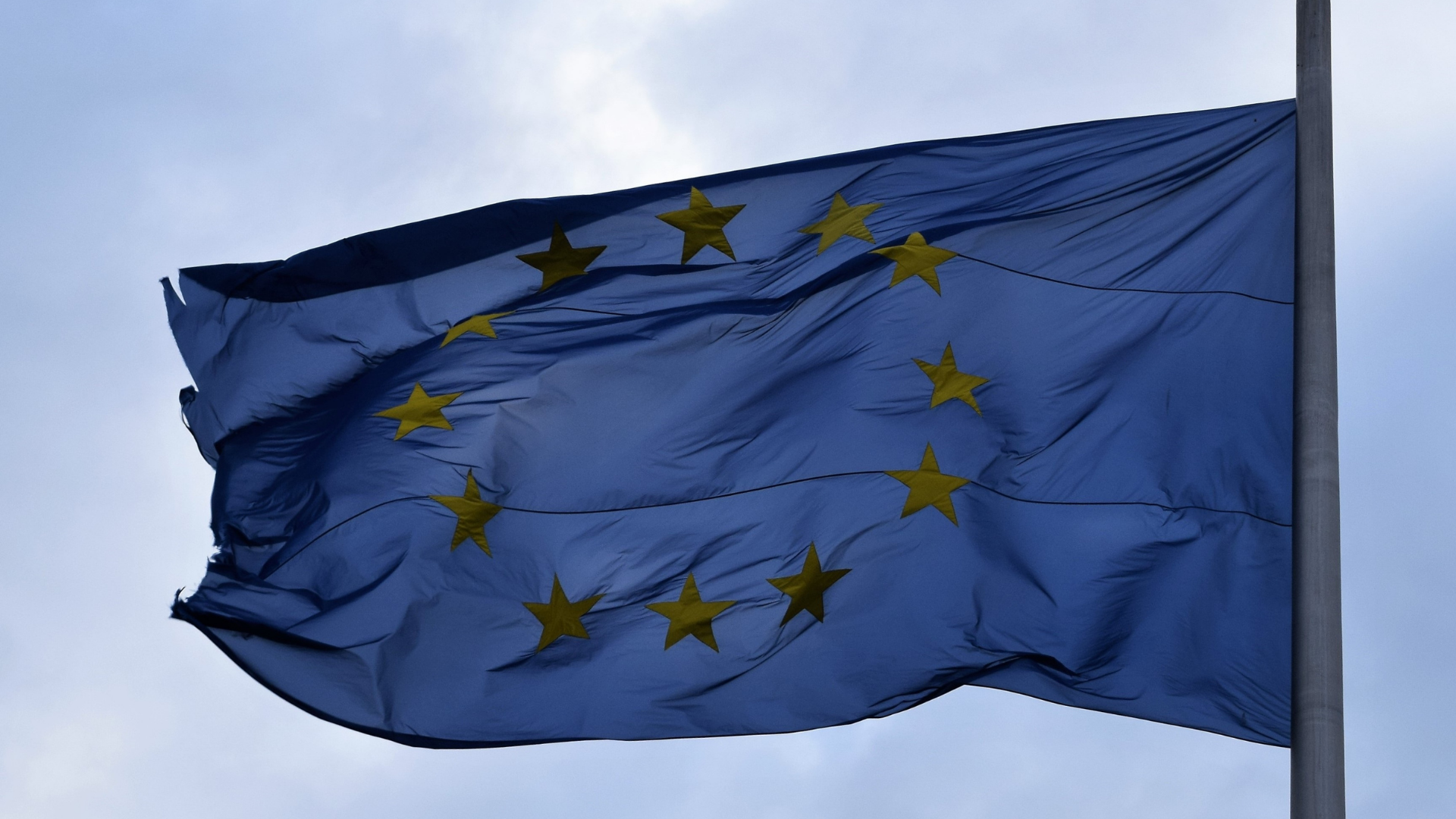 wehende EU Fahne