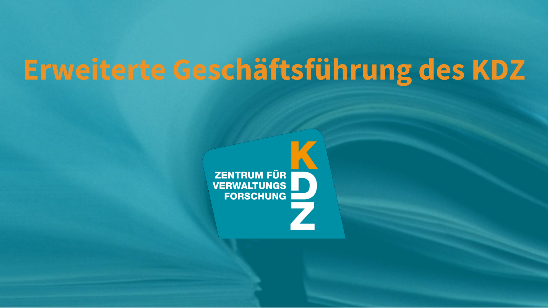 Erweiterte Geschäftsführung des KDZ