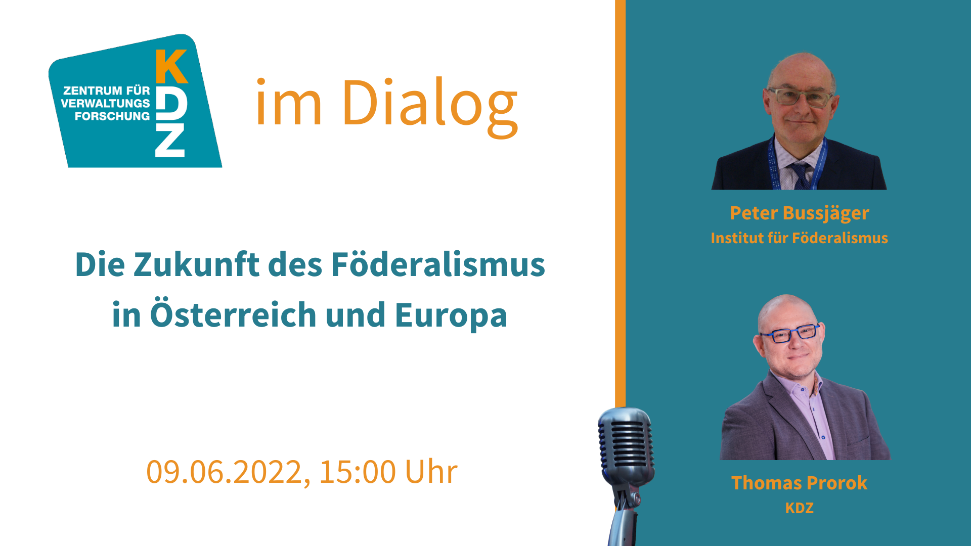 KDZ im Dialog - Die Zukunft des Föderalismus in Österreich und Europa