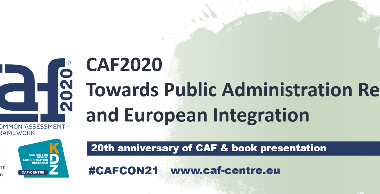 CAF 2020 - Towards Public Administration Reform and European Integration