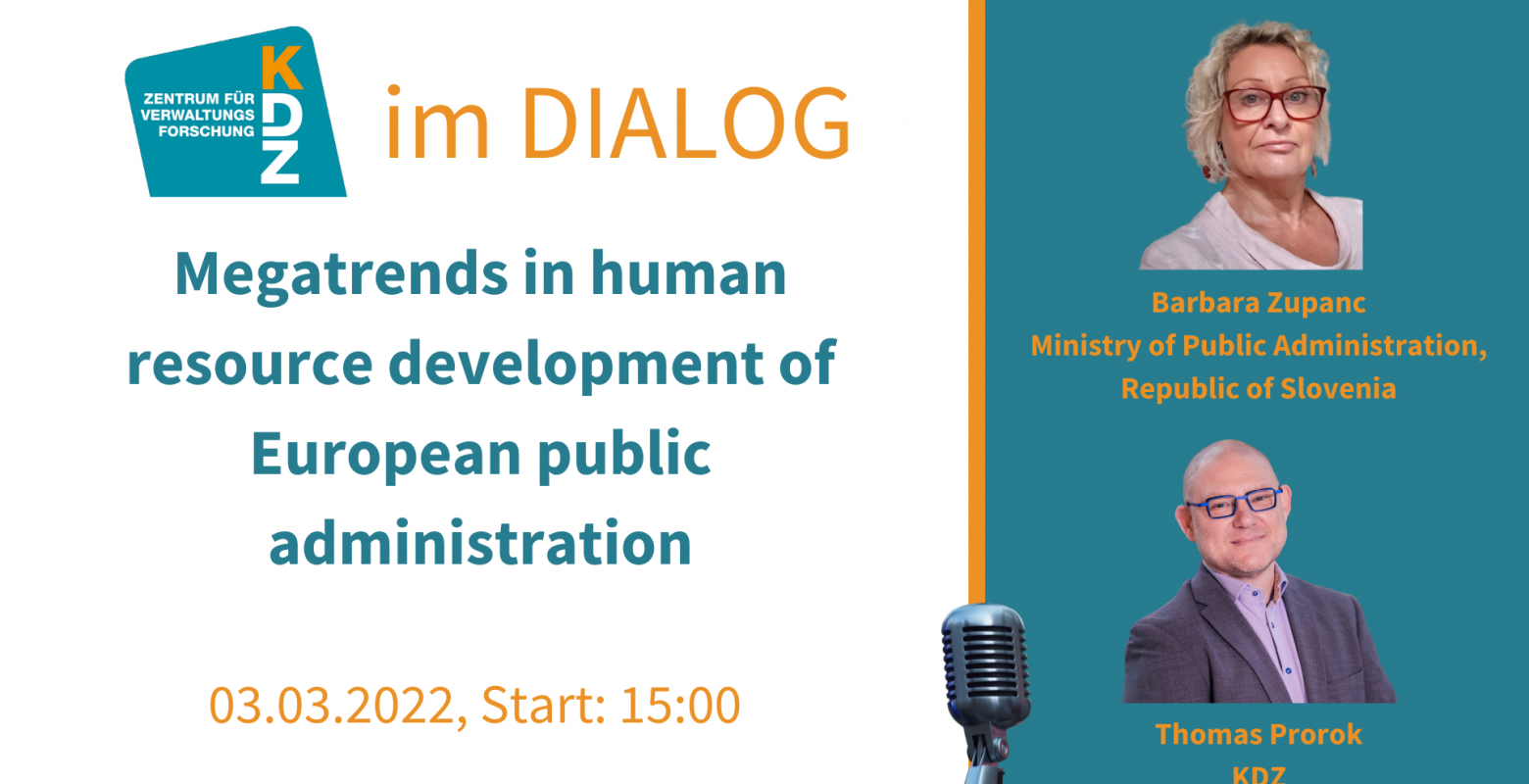 KDZ im Dialog - Megatrends in human resource development of European public administration